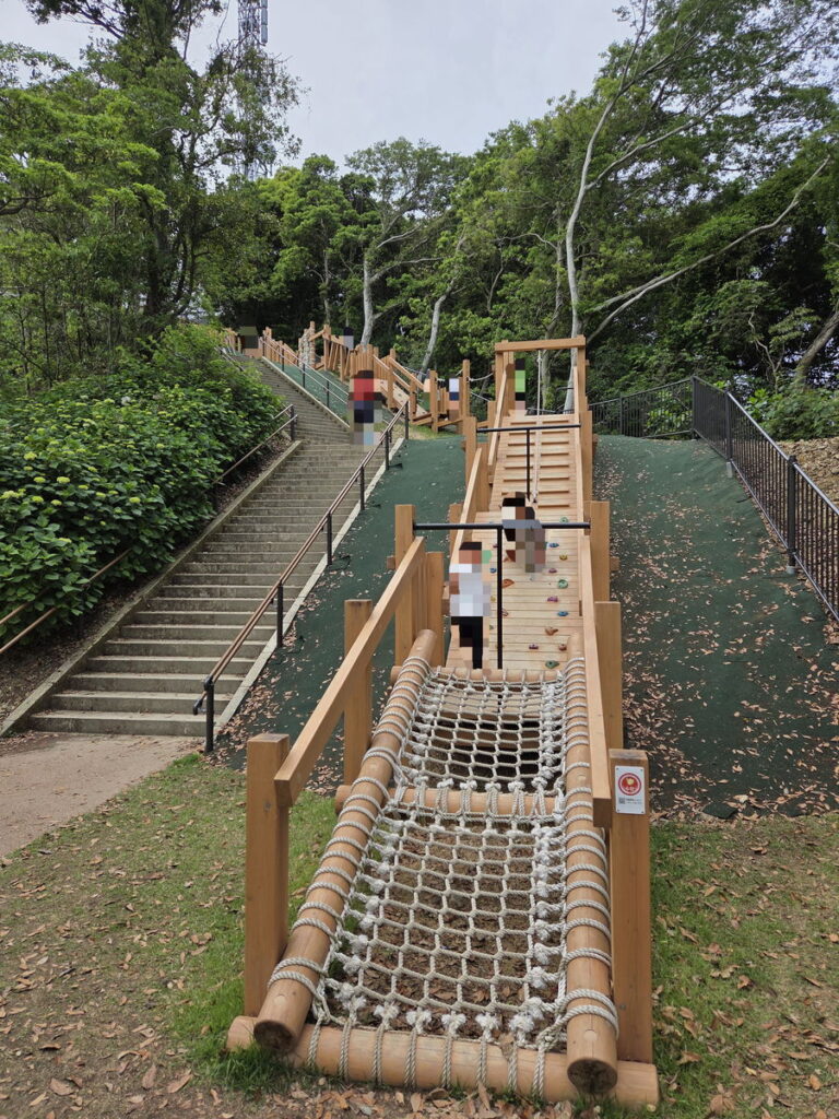 火の山公園のアスレチック