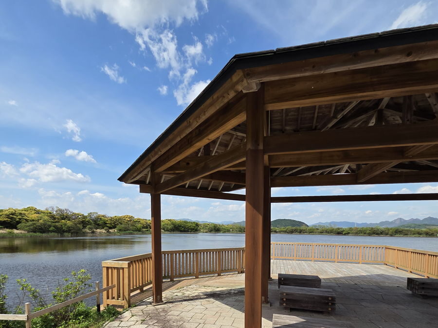 きらら浜自然観察公園入口付近の景色