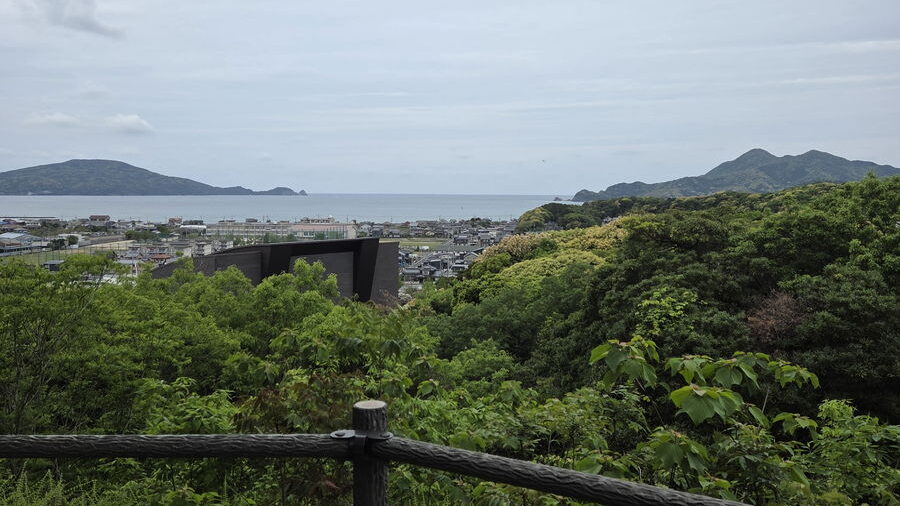 長門市総合公園の展望台からの景色