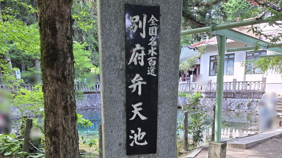 別府弁天池の石碑