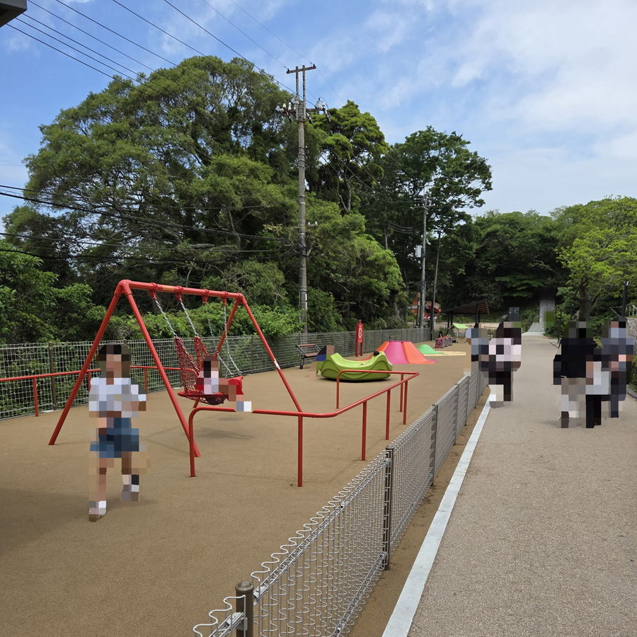 火の山公園の幼児向け遊具エリア