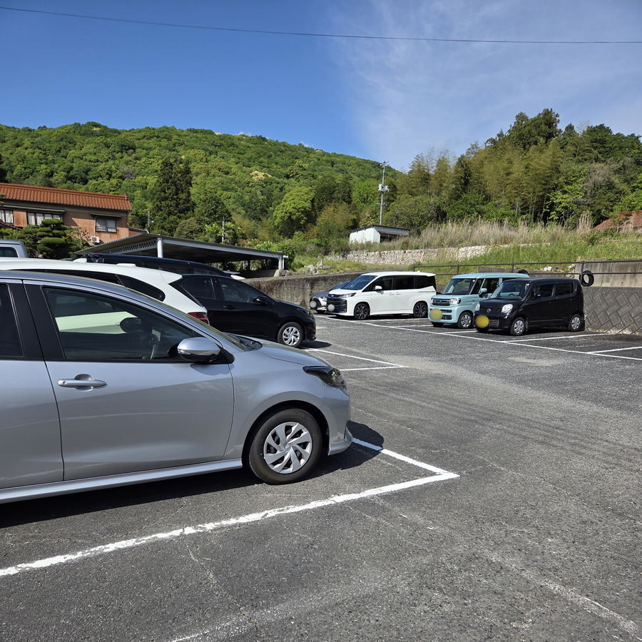 秋芳洞に一番近い駐車場の様子