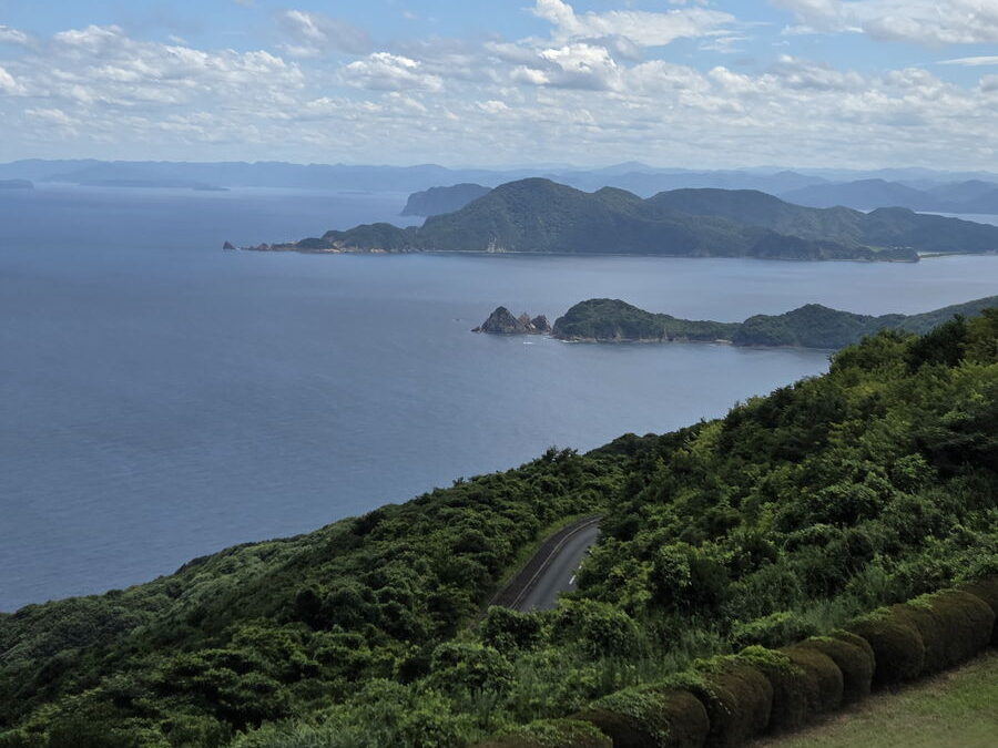 千畳敷から見た日本海と島々