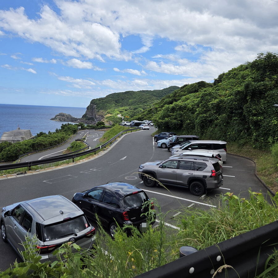 元乃隅神社第1駐車場の様子
