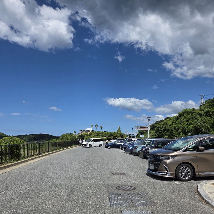海士ヶ瀬公園の無料駐車場